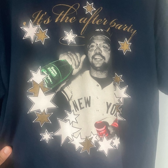 Reggie Jackson yankees party world series graphic design throwback shirt size xl - Picture 6 of 14